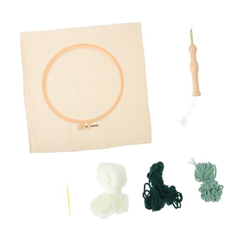 TEHAUX 1 Satz Stochermaterialpaket DIY-Stickset Stanznadel-Anfänger-Kits Punch-Strick-Kit Stanzzubehör sticken für anfänger stickmuster DIY-Stickzubehör Stanznadel-Sticksets Garn von TEHAUX