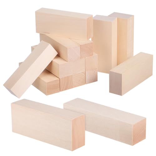 TEHAUX 1 Satz Streifen Aus Lindenholz Holzdübel Holzlatten Holzprojekte Holzplatten Quadratische Dübel Fellstreifen Holzstäbchen Zum Basteln Quadratische Holzstäbchen Beige 14st von TEHAUX