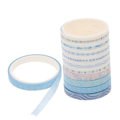 TEHAUX 1 Satz Washi-tape Aufkleber Abdeckband Zum Lackieren Markierungen Reflektierendes Band Klebeband Maskierung Farbabdeckband Spender Abdeckband Für Art.-nr Milchband Papier 30 Rollen von TEHAUX