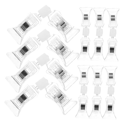 TEHAUX 1 Satz Werbeclip Doppelseitiger Clip Aufkleber Etiketten Rotierender Ausstellungsständer Einzelhandelsgeschäftszubehör Warenschild Display Clip Display Schilder 20 Stück von TEHAUX