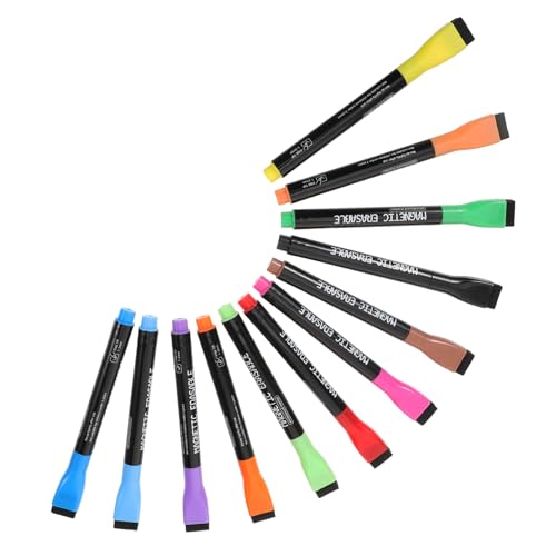 TEHAUX 1 Satz schreibkladde stempelstifte für kinder whiteboard stift wachsstift wax crayons Whiteboard-Stifte für den Haushalt trocken abwischbare Marker mit feiner Spitze Plastik von TEHAUX