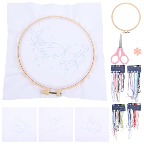 TEHAUX 1 Set Sticker Starter Kit DIY Cross Stitch Kit Anfänger Stickmaterialien von TEHAUX