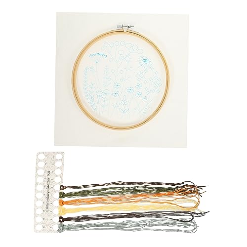 TEHAUX 1 Set Stickset Stickmaterialien Blumenstich Set DIY Stickmaterial Blumenstich Set Pflanzen Sets Gezählte Kreuzstich Sets Für Erwachsene Kreuz Set Aus Kunststoff von TEHAUX