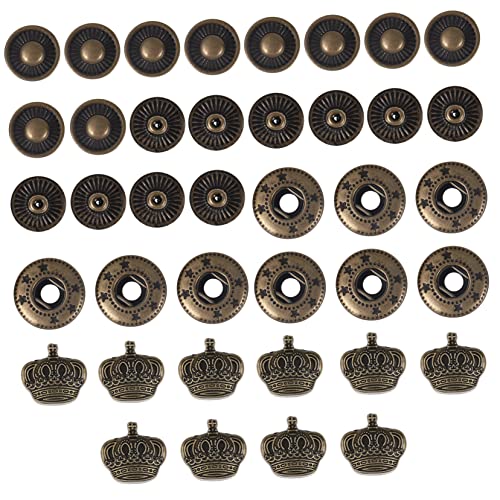 TEHAUX 10 Sätze DIY Schnappverschlüsse Kleidung Reparatur Tasten DIY Craft Legoy Buttons von TEHAUX