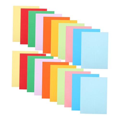 TEHAUX 100 Blatt Kopierpapier A4 80 G Leuchtende Farben Bastelpapier Für Kinder Vielseitig Einsetzbar Zum Kopieren Drucken Und Für Kunsthandwerk von TEHAUX