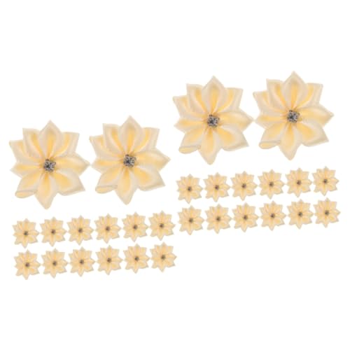 TEHAUX 100 Stk Diamantblüten Kleid Diy Dekor Blumenform-anhänger Gestickte Aufnäher Mit Blumen Diy-reparatur-patches Blumenapplikationen Craft-patches Blumen Zum Basteln Polyester von TEHAUX