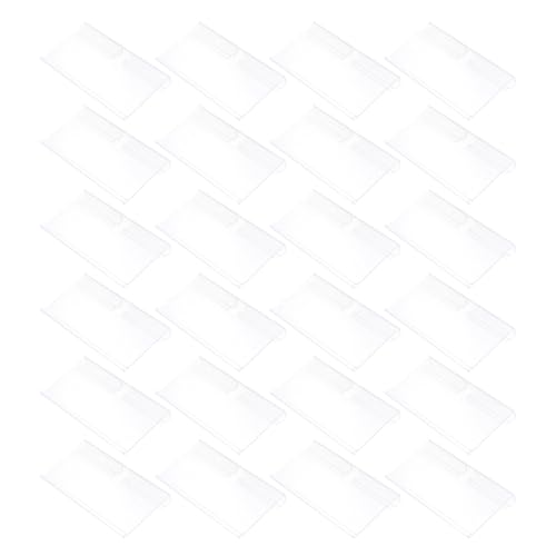 TEHAUX 100Pcs Regal Tag Basket Bin Labels Clip Supermarkt Etikett Display Halter Einzelhandel Etikett Label Halter Rack Regal Label Halter Für Drahtregal Pvc von TEHAUX