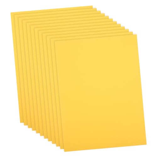 TEHAUX 100st Papiere Falten Farbiges Pergamentpapier Scrapbook-origami-papier Papier Falten Papier Schneiden Selber Machen Doppelseitiges Origami-papier Origami-papiermuster Yellow von TEHAUX