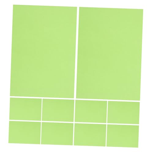 TEHAUX 10St Kartenvorrat kartonpapier dickes papier Scrapbook-Papiere weihnachtlicher farbiger Karton farbiges Papier buntes Kartenmaterial Weihnachtspapier aus Karton Farbkarton Green von TEHAUX