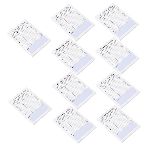 TEHAUX 10St Planer write board student planner notebooks notebooke Notizblöcke für Studenten Mini-Notizbuch schülerkalender Planen Sie Notizbücher aus Papier To-Do-Listen-Notizbücher Weiß von TEHAUX