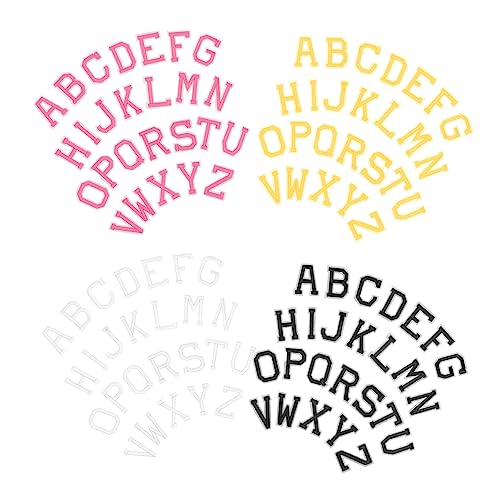 TEHAUX 12 Sätze Buchstaben-Patch Applikationen gestickte Buchstaben nähen bestickt Verzerrungen Kleidungsreparaturzubehör Buchstaben aufbügeln Mantelflicken Polyesterfaden TEHAUX 12 Sätze Buchstaben-Patch Applikationen gestickte Buchstaben nähen bestickt Verzerrungen Kleidungsreparaturzubehör Buchstaben aufbügeln Mantelflicken Polyesterfaden von TEHAUX