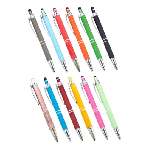 TEHAUX 12 Stück Stylus Kugelschreiber 2 In 1 Touchscreen Stylus Tintenstifte Für Schüler Die Notizen Machen Büromaterial Reibungsloses Schreiberlebnis von TEHAUX