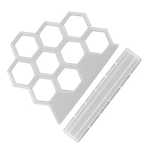 TEHAUX 1Satz Silikon Ohrringhalterform Hexagon DIY Silikonform Für Ohrringständer Einfache Gießform Für Epoxidharz Schmuckaufbewahrung von TEHAUX