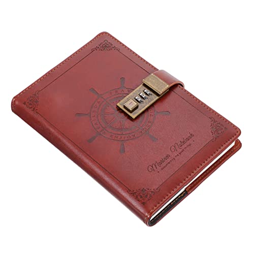 TEHAUX 1Stk seemann notizbuch Retro-Hardcover-Notizbuch Notizblock für die Arbeit Binder Journal school notebook waterproof notebook Vintage-Notizblock Retro-Notizblock Papier Brown von TEHAUX