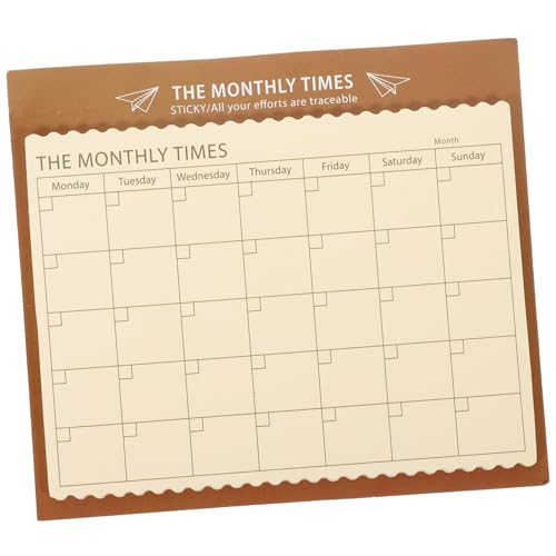 TEHAUX 1stk Geschäftsplan Notizblock Auflisten Wöchentlicher Zeitplanblock Kalender Whiteboard Kalender-whiteboard Zeitplan-notizblock Büro-notizblock Aufgabenplaner Zeitplaner Papier von TEHAUX