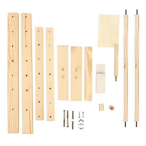 TEHAUX 1stk Kreuzstichhalterrahmen Kreuzhalterständer Punch-nadel-kit Stanznadel-starter-kit Mini-stickrahmen Kreuzring Verstellbarer Kreuzstich-scrollrahmen Stickteppichrahmen Hölzern von TEHAUX