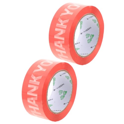 TEHAUX 2 Rollen Express-dichtung Klempnerband Klebeband Für Dichtungsband Selber Machen Dekoratives Verpackungsklebeband Wickelband Dichtungsband Für Produkte Geschenkklebeband Opp Rot von TEHAUX