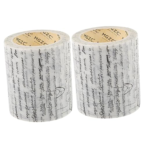 TEHAUX 2 Rollen Washi-Tape-Set Vintage Washi Tape HolzVintage Washi Tape Holz Aufkleber Magnetband dünnes Washi-Tape Scrapbook-Washi-Tape Schnur Sammelalbum -Rolle Klebeband von TEHAUX