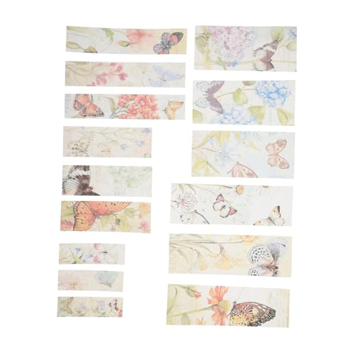 TEHAUX 2 Sätze Dekorative Aufkleber für die Tasche Blumenaufkleber Bausätze scrapbooking sticker scrapbook stickers Bastelaufkleber Zeitschriftenverschönerungszubehör Japanisches Papier von TEHAUX