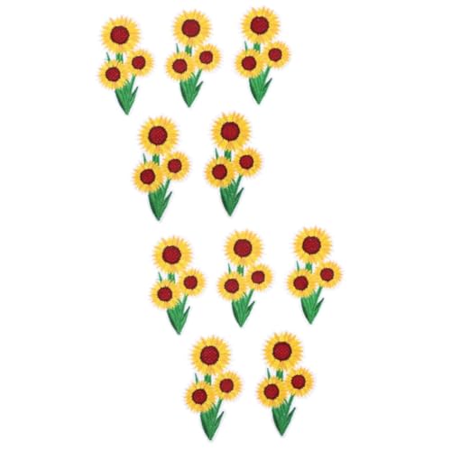 TEHAUX 2 Sätze Gestickter Stoffaufnäher Wohnraumdeko Bügelbild Sonnenblumen-stickpatches Abriebfeste Kleidungsflicken Nähen Multifunktions-eisenpflaster Kleidung Accessoire 5 Stücke * 2 TEHAUX 2 Sätze Gestickter Stoffaufnäher Wohnraumdeko Bügelbild Sonnenblumen-stickpatches Abriebfeste Kleidungsflicken Nähen Multifunktions-eisenpflaster Kleidung Accessoire 5 Stücke * 2 von TEHAUX
