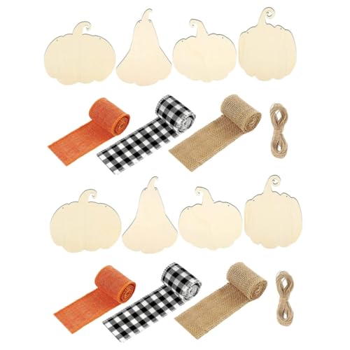 TEHAUX 2 Sätze Halloween Kürbischips Leere Kürbisausschnitte Thanksgiving Kürbisausschnitte Kürbisformausschnitte Herbsternte Halloween Abgestuftes Tablett Dekoration DIY von TEHAUX