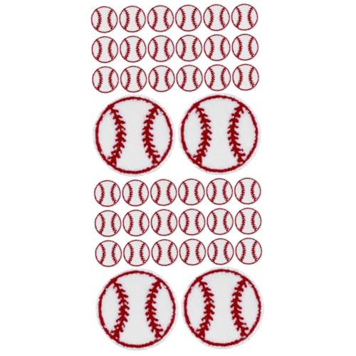 TEHAUX 2 Sätze Handbuchzubehör Dekorative Baseball-patches Kleine Fellflecken Kleiderflicken Aufbügeln Dekorative Kleiderflicken Austauschbare Fellflecken Handtuchstickerei 20 Stück * 2 von TEHAUX