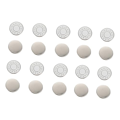 TEHAUX 2 Sätze Nagelfreie Metallknöpfe Jeansknöpfe Ersetzen Jeansknopf Druckknöpfe Kinderknöpfe Buttons for Jeans Instant-schaltflächen Nagelfreie Instant-buttons Legierung 20 Stücke * 2 von TEHAUX