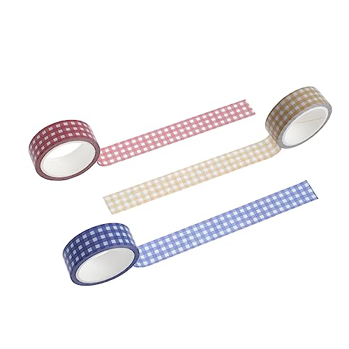 TEHAUX 2 Sätze Washi-tape Scheckheft Scrabbook Zierband Selbstklebend Reusable Tape Retro Diy Klebebänder Teller Spender Gel Markierungen Notizbuchbänder Papierbänder 12 Rollen * 2 von TEHAUX