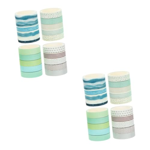 TEHAUX 2 Sätze Washi-tape Scrapbooking Verwaschenes Klebeband Verpackung Entwicklung Kindliche Entwicklung Hochzeitsdeko Diy Washi Tape Handwerkliches Washi Tape Papier 20 Rollen*2 von TEHAUX