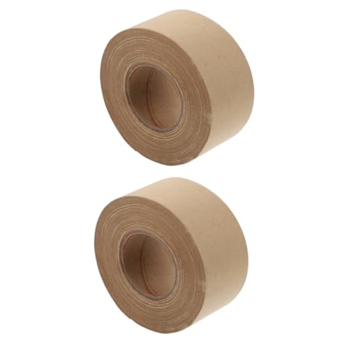 TEHAUX 2 Stk Klebeband aus Kraftpapier Bildrahmenband beschreibbare Kraftklebebänder gummiertes Kraftpapierband verpackungsmaterial packing tape Verpackungszubehör Packbänder aus Papier von TEHAUX