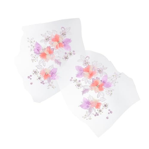 TEHAUX 2 Stück Accessoires für Hochzeitskleider Blumenverzierung aus Stoff Aufnäher Kleidapplikation Patches nähen Stickereiflecken Polyester Lavender TEHAUX 2 Stück Accessoires für Hochzeitskleider Blumenverzierung aus Stoff Aufnäher Kleidapplikation Patches nähen Stickereiflecken Polyester Lavender von TEHAUX