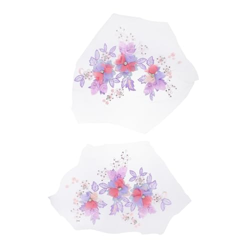 TEHAUX 2 Stück Aufnäher Mit Blumenstickerei Verzerrungen Patch Kleidung Flecken Nähen Verschönerung Applikationen Bestickt Rosa Filz Blumen Stoff Polyester Violett TEHAUX 2 Stück Aufnäher Mit Blumenstickerei Verzerrungen Patch Kleidung Flecken Nähen Verschönerung Applikationen Bestickt Rosa Filz Blumen Stoff Polyester Violett von TEHAUX