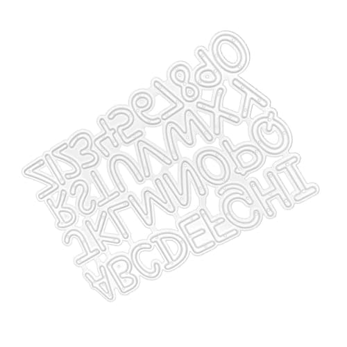 TEHAUX 2 Stück Buchstabenprägestempel Eckenschneider Stanzteile Für Scrapbooking Den Schnitt Machen Alphabet Stirbt Buchstabenschablonen Prägeschablone Stanzformen Kohlenstoffstahl Silver von TEHAUX