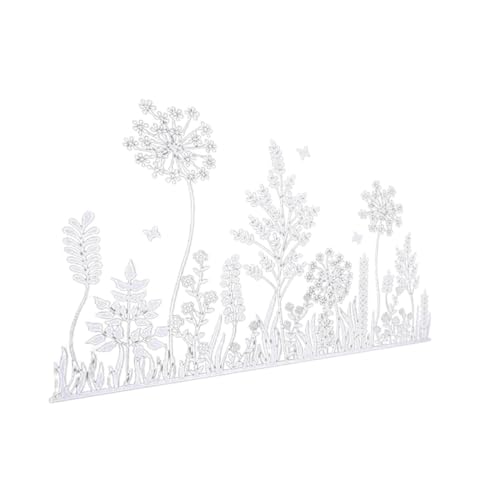 TEHAUX 2 Stück Form für Blumenmesser Papier Herstellung Hochzeitsalbum Sammelalbum Schrottbuch cutter messser scheuerlappen Fotorahmen-Stanzformen Schneideisen aus Kohlenstoffstahl Silver von TEHAUX