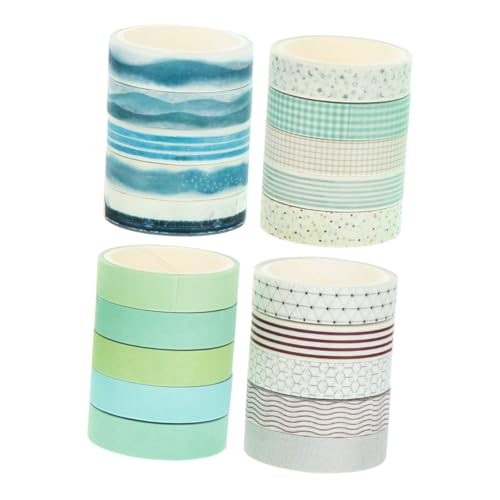 TEHAUX 20 Rollen Washi-Tape entwicklung kindliche entwicklung stickbild wohnraumdeko geschenkverpackungen Papier Gel hochzeitsdeko Scrapbooking Washi Tape Tagebuch Washi Tape von TEHAUX