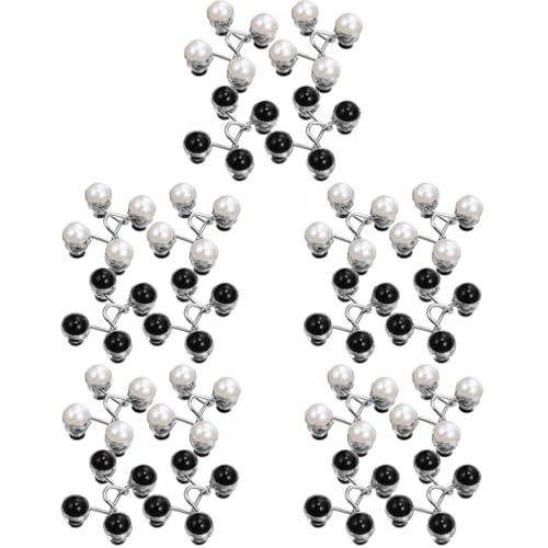 TEHAUX 20 Stk Taillenverlängerung Hosenverlängerungsschnallen Perlmuttknöpfe Verstellbarer Hosenbund Verstellbare Knöpfe Verlängerung der Jeansknöpfe Verlängerungsperlenknöpfe Legierung von TEHAUX