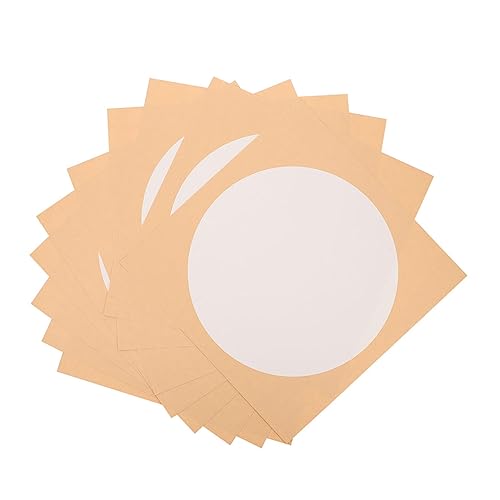 TEHAUX 20 Stück Reispapier fächern chinesische kalligraphie calligraphy paper zeichenpapier Kalligraphiepapier Taschentuch rundes Xuan-Papier Kalligraphie-Zubehör Bambus-Zellstoff von TEHAUX