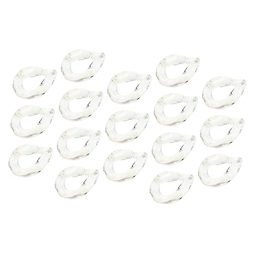 TEHAUX 20 Stücke Acryl Verknüpfung Ringe Quick Link Connectors DIY Craft Verbindungsringe von TEHAUX