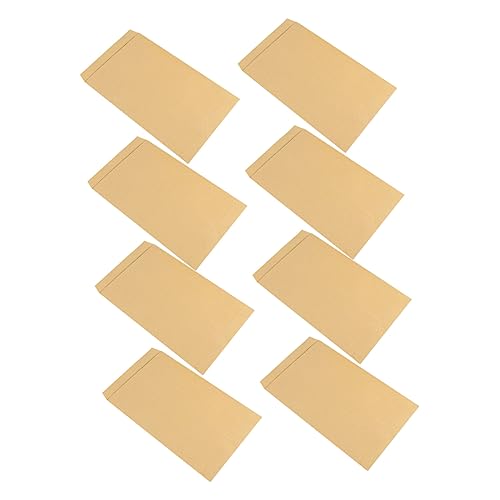 TEHAUX 200st Umschlag Mini Kraft Aktenumschläge Kraft-umschläge A4 Braunes Papier Leere Umschläge Kraft-notizkarten Kraft-versandtaschen Schlüsselumschläge A4 Umschläge Khaki Kraftpapier von TEHAUX