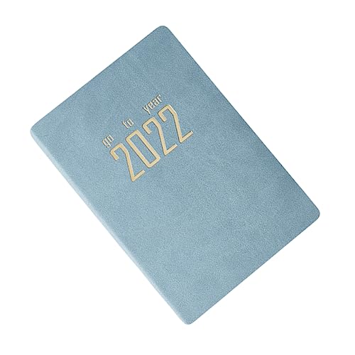 TEHAUX 2022 Planer Notizblöcke Liefern Wochenplan Büro-notizblock Notizblock Für Die Arbeit Memo-notizblöcke Das Büro-notizbuch Kalender-notizbuch Agenda Notizblock Papier Blue von TEHAUX