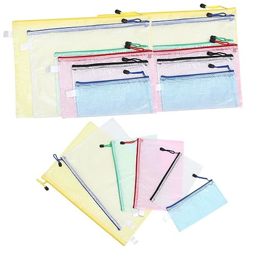 TEHAUX 20St Papiertüte mit Reißverschluss aufbewahrungssack aufbewahrungstüten dokumententasche ordner dokumente organizer durchsichtige Papiertasche Aufbewahrungstasche für Dokumente PVC von TEHAUX