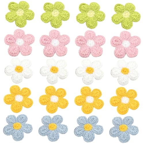 TEHAUX 20pcs Dekorative Blumenflecken Kompakte Hutpflaster Austauschbare Schicht Patch Decors von TEHAUX