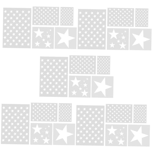 TEHAUX 25 Stück Pentagramm Vorlage Zeichenvorlagen Für Die Wand Wiederverwendbare Schablonen Malvorlagen Werkzeug Malschablonen Musterschablonen Zeichenschablonen von TEHAUX