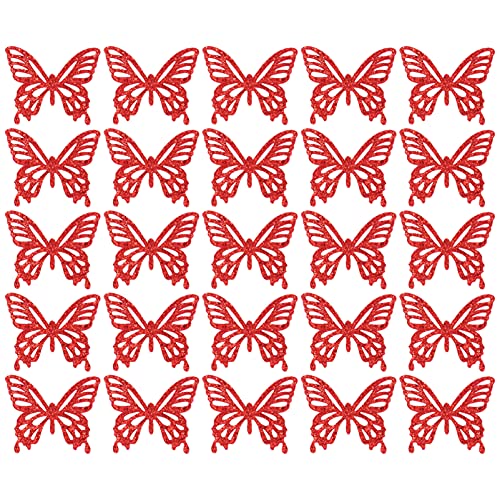 TEHAUX 25 Stücke Schmetterling Patches Kinder Kopfschmuck Zubehör Kleidung Dekorationen von TEHAUX