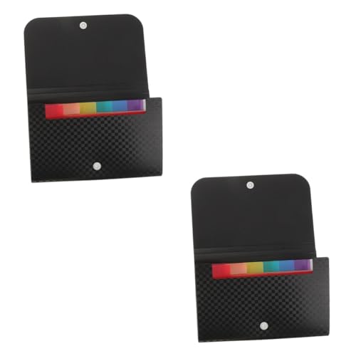 TEHAUX 2St Ordner Organpaket Datei-Wallet erweitern Aktentasche erweitern Mini-Geldbörse Taschenmase büroordner büromappe Multi-Layer-Datei-Organizer tragbare Dokumentenmappe Colorful von TEHAUX