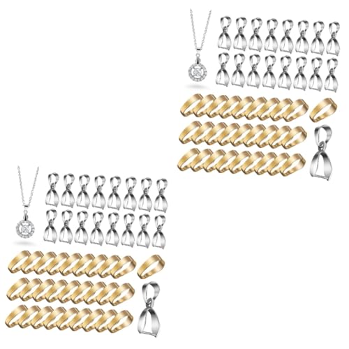 TEHAUX 2sets Schmuckset Halskettenteile Schmuck Draht Kettenständer Befestigungselemente Set Zur Herstellung Von Armbändern Ketten Für Die Schmuckherstellung Zange Metall Messing 100pcs*2 von TEHAUX