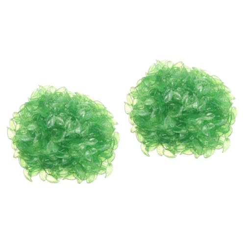 TEHAUX 2st Transparente Blattperlen Blatt Zur Schmuckherstellung Blumenperlen Grünes Blatt Acryl-anhänger Massenperlen Grüne Blattanhänger Diy Blumenelemente Ornamente Blumenschmuck Green von TEHAUX