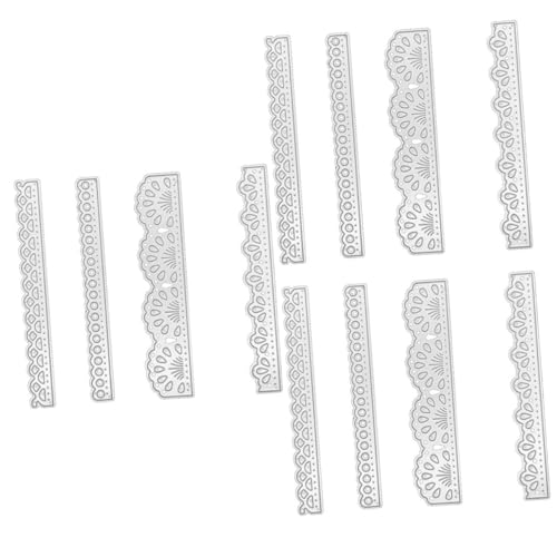 TEHAUX 3 Sätze DIY Messerform aus Kohlenstoffstahl Foto-Sammelalbum Fotoalbum Sammelalbum Schneidemesser für Scrapbooking DIY Dekoration Scrapbooking-Stanzformen Stanzformen Silver von TEHAUX