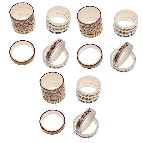 TEHAUX 3 Sätze Heißpräge-washi-tape Scrapbbok Roll Spender Klebeband Für Scrapbooking Scrapbook-diy-klebebänder Washi Tape Zum Verpacken Von Geschenken Japanisches Papier 10 Rollen * 3 von TEHAUX