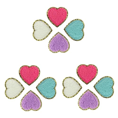 TEHAUX 3 Sätze Liebes Patch Kleiderflicken Hutaufnäher Aus Polyester Pflaster Aufkleben Hutflecken Kleine Patches Für Kleidung Bestickte Aufnäher Für Kleidung Zufällige Farbe 4 Stück * 3 TEHAUX 3 Sätze Liebes Patch Kleiderflicken Hutaufnäher Aus Polyester Pflaster Aufkleben Hutflecken Kleine Patches Für Kleidung Bestickte Aufnäher Für Kleidung Zufällige Farbe 4 Stück * 3 von TEHAUX